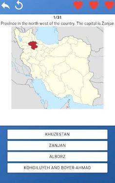 Provinces of Iran - maps, capi - Screenshot 2