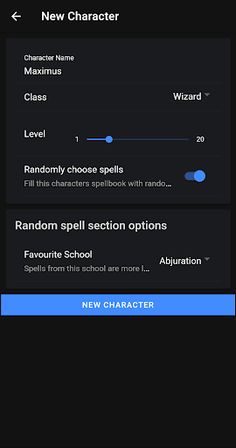 Random 5e Spellbooks - Screenshot 1