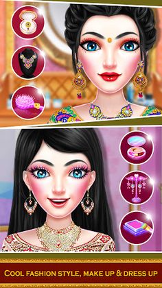 Indian Festival Dressup Makeup - Screenshot 1