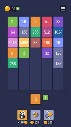 X2 Puzzle: Number Merge 2048 - Screenshot 2