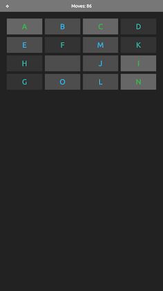 Alpha Shuffle Puzzle - Screenshot 2
