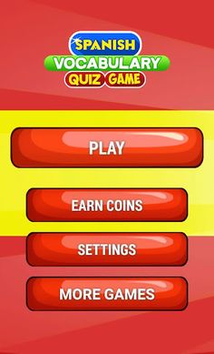 Spanish Vocabulary Quiz Game - Screenshot 1