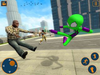 Flying Spider Stickman Hero 3D - Screenshot 2