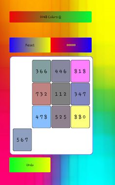 2048 Colors@ - Screenshot 2