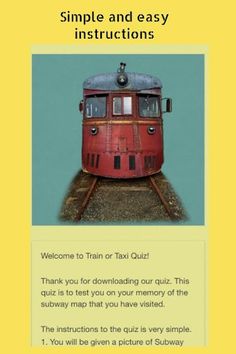Train or Taxi Quiz - Screenshot 2
