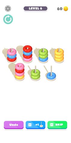 Hoop Puzzle: Color Stack Sort - Screenshot 1