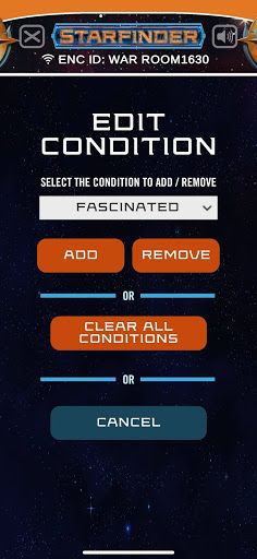 Starfinder Combat Tracker - Screenshot 1