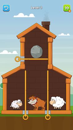 Hero Sheep-Pin Pull Save Sheep - Screenshot 1