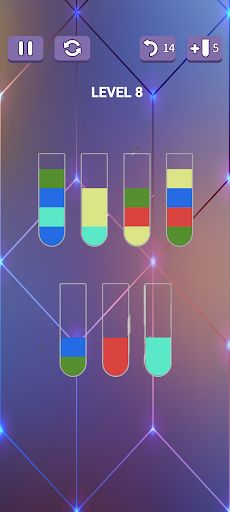 Color Water Sort Puzzle Game - Screenshot 3