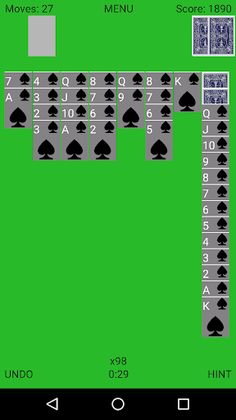 Mini Spider Solitaire - Screenshot 3