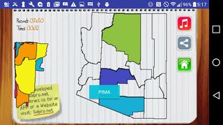 Arizona Map Game - Screenshot 2