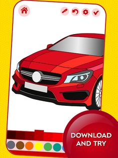 German Cars Coloring Book - Screenshot 4