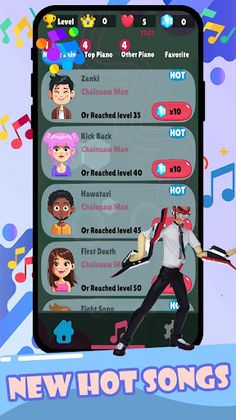 Chainsaw Man Piano Denji Game - Screenshot 3