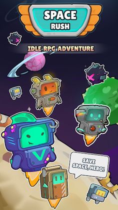 Space Rush: Idle RPG - Screenshot 1