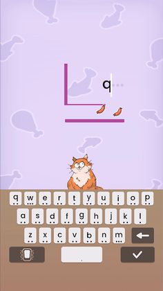 Feed the Kitten: Typing Puzzle - Screenshot 2