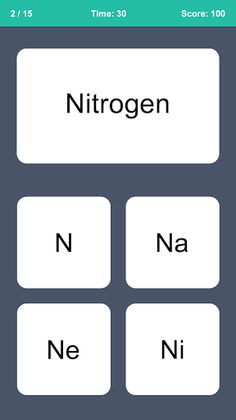 Periodic Table Game - Screenshot 3