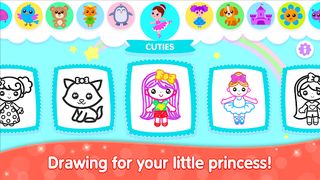 Kids Coloring Games for Girls - Screenshot 1