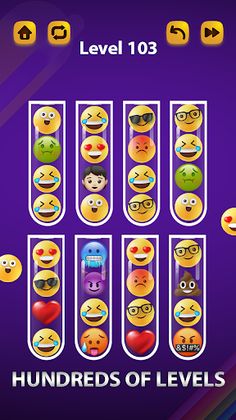 Emoji Sort Puzzle Matching 3D - Screenshot 3