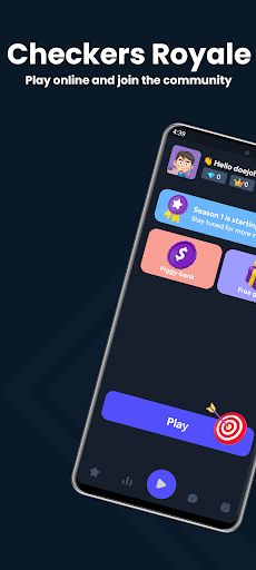 Checkers Royale - Play online - Screenshot 1