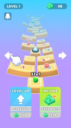 Level Up Bounce - Screenshot 1