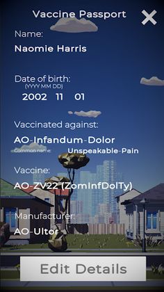 Zombie Virus Passport QR Code - Screenshot 4