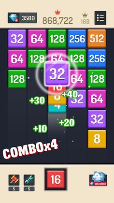 Merge Block - 2048 Puzzle - Screenshot 3