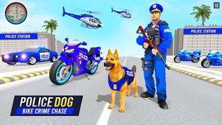Police Dog Crime Bike Chase - Screenshot 1