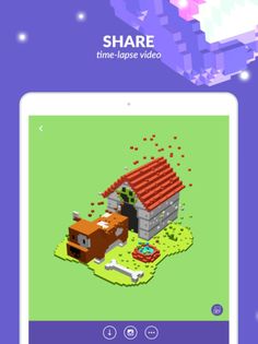 3d Voxel Art: Color by Number - Screenshot 1