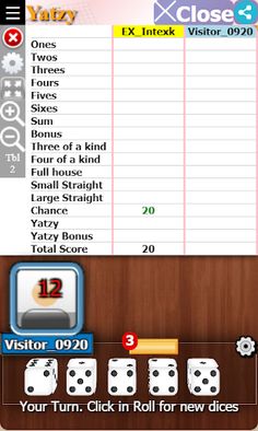 Yatzy Nidink - Screenshot 1