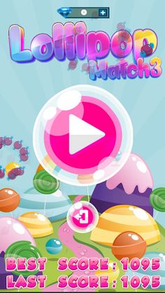 Match 3 - Lollipops - Screenshot 1