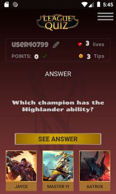 LeagueOfQuiz - See how much yo - Screenshot 4