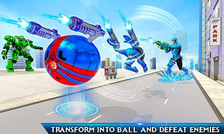 Snow Ball Robot Bike Games - Screenshot 2