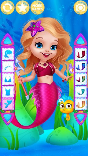Cute Mermaid Dress Up Games - Screenshot 3