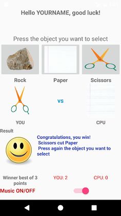 Rock Paper or Scissors - Screenshot 1