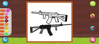 Weapons Coloring game - Screenshot 2