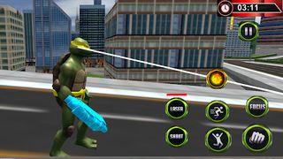 Flying Turtle Rope Hero Fight - Screenshot 2