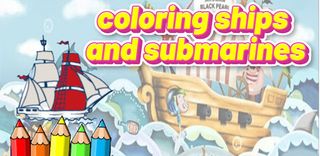 coloring ships and submarines - Screenshot 1