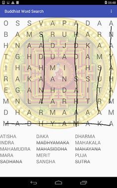 Buddhist Word Search - Screenshot 2