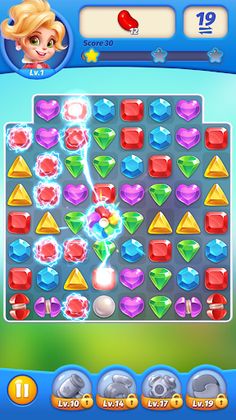 Jewel crush - match 3 jewels - Screenshot 2