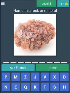 Quiz - Rocks and minerals - Screenshot 3
