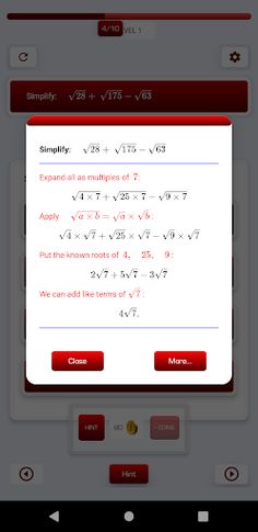 Algebra Math Quiz and Game - Screenshot 3