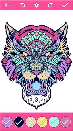 Tattoo Coloring by Number Book - Screenshot 2