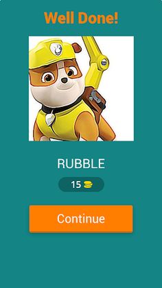 Paw characters QUIZ - Screenshot 2