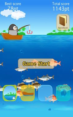 Fishing Game by Penguin + - Screenshot 1
