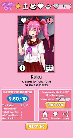 Rate My OC - Screenshot 4