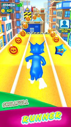 Cat Run : Tom Subway Runner 3D - Screenshot 3