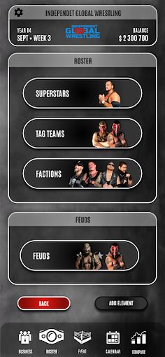 GM Universe: Wrestling Manager - Screenshot 4