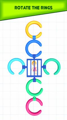 Rotate the Color Rings Puzzle - Screenshot 1