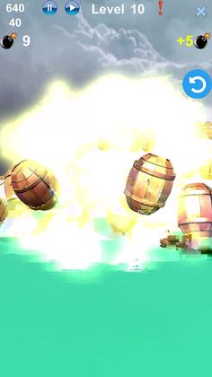 Angry Knock down Catapult Bomb - Screenshot 2