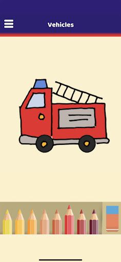 Vehicle Coloring Book - Screenshot 2